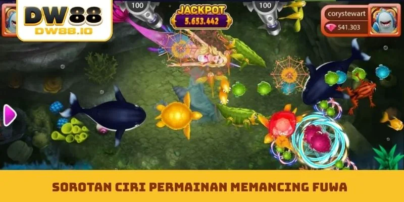 Sorotan ciri permainan Memancing Fuwa